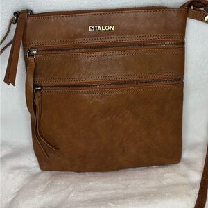 Estalon Floral Lined Crossbody Bag